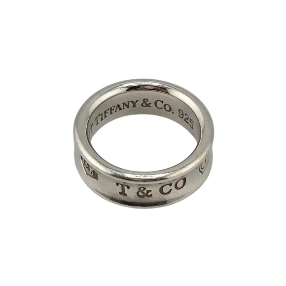 Tiffany & Co. Jewelry - Tiffany & Co 1837 Sterling Silver Narrow Band Ring Size 5.25 925 Vintage 1997